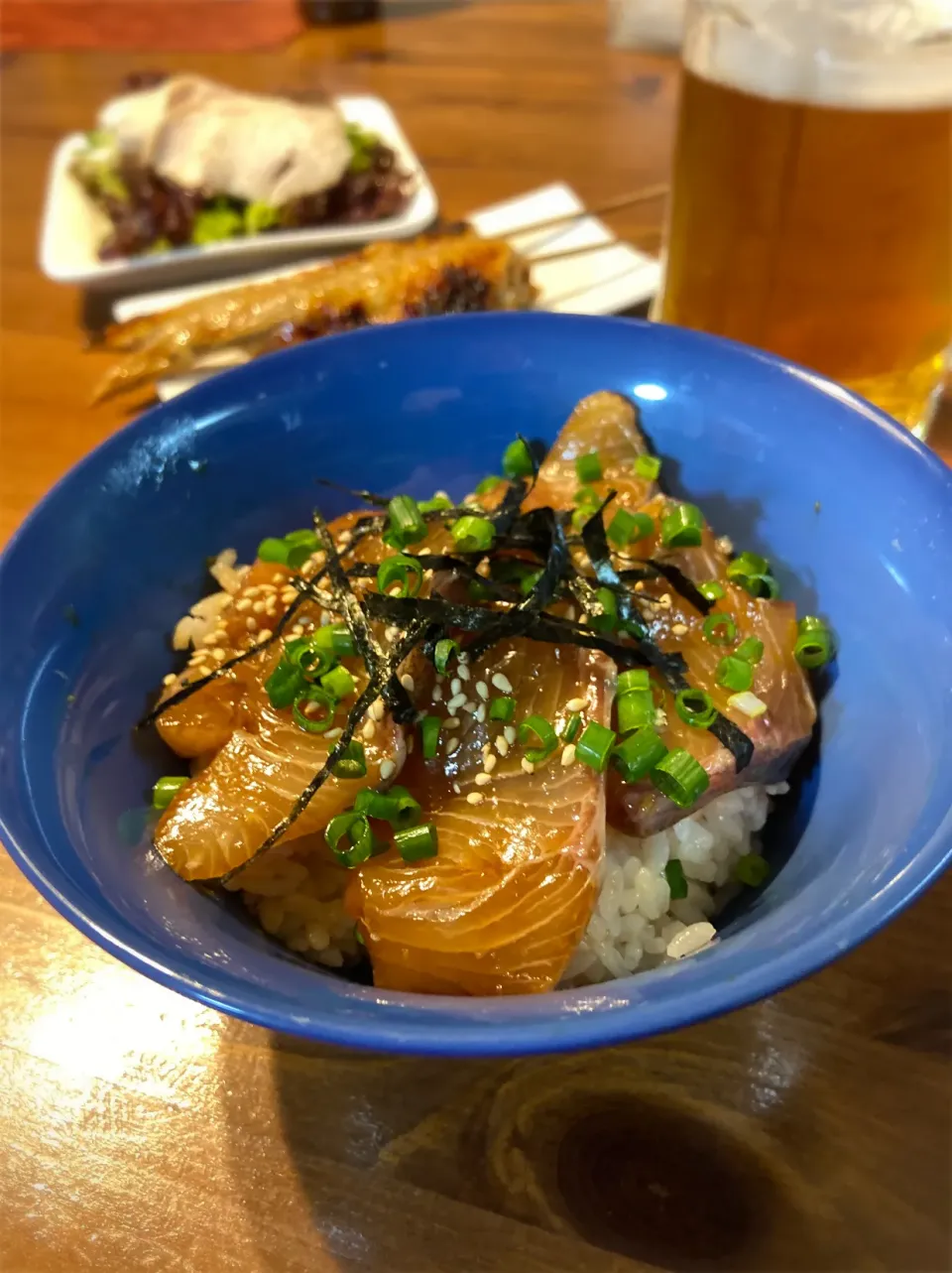 10/9の夕食　鹿屋かんぱち漬丼美味い！|yoneさん