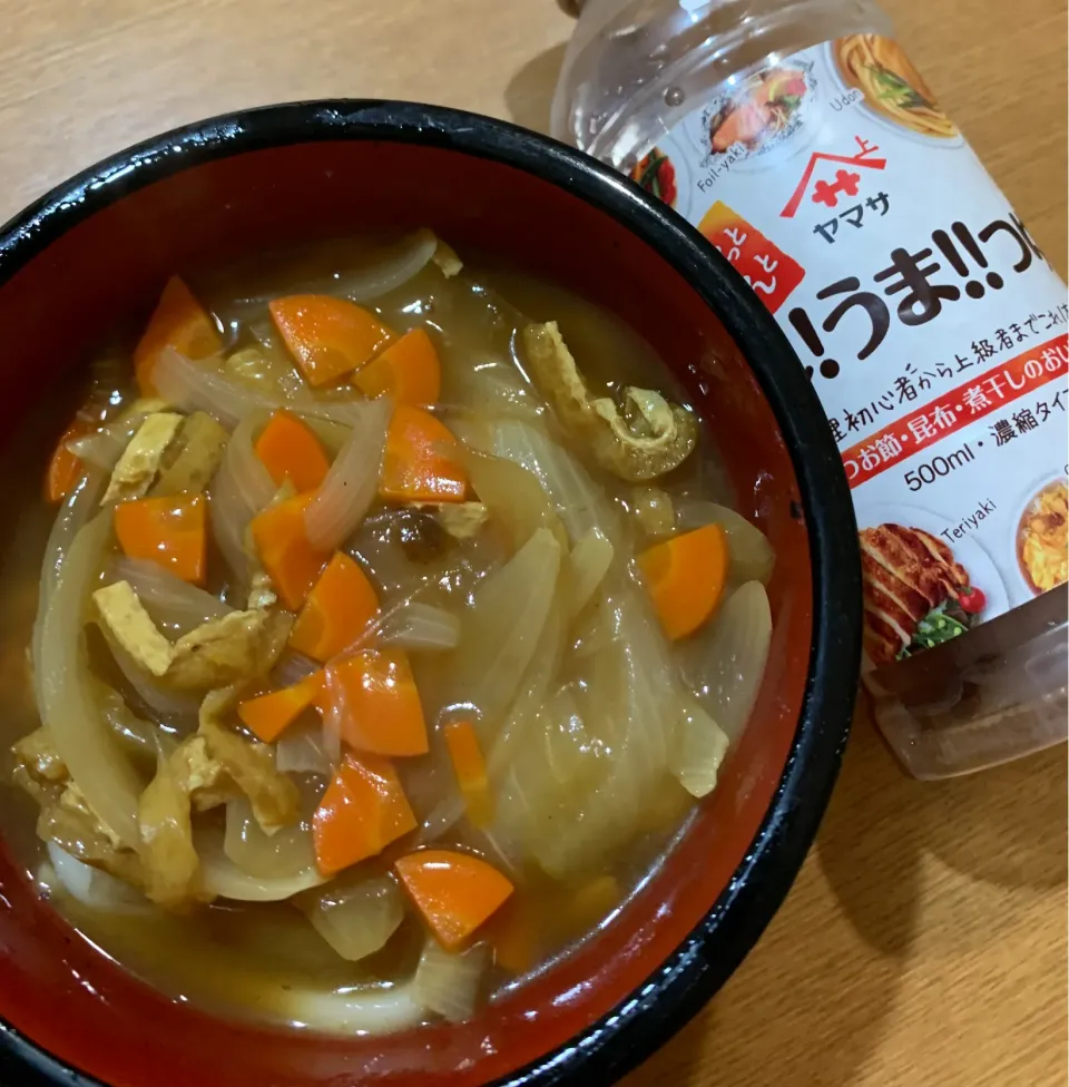 Snapdishの料理写真:残ったおでんのつゆでリメイク🍢カレーうどん|みみりんさん