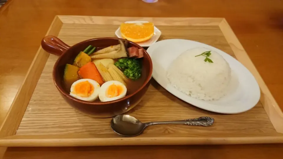 Snapdishの料理写真:ごろごろ野菜のスープカレー|chikakoさん