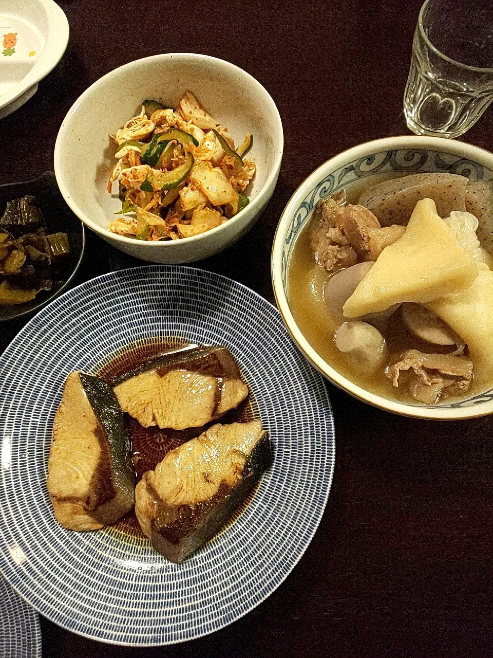 Snapdishの料理写真:ぶり照り＆おでん定食|seaskyさん