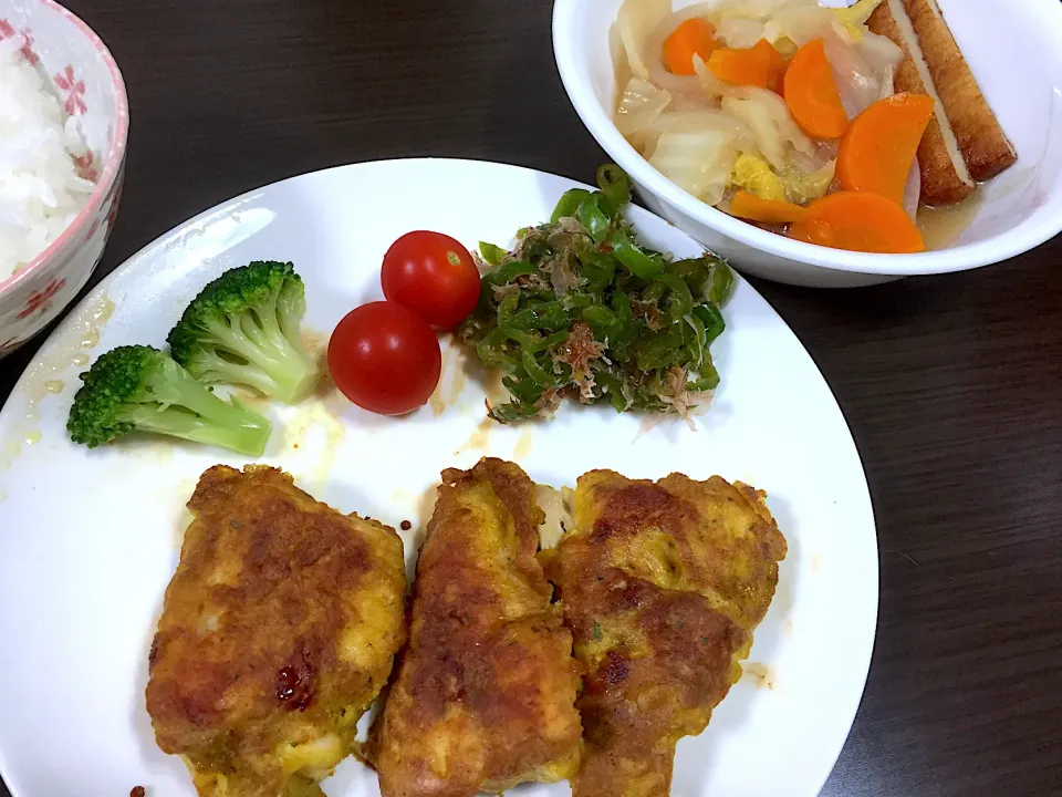 10/8 鶏胸肉のカレーピカタ|sunrisedxさん