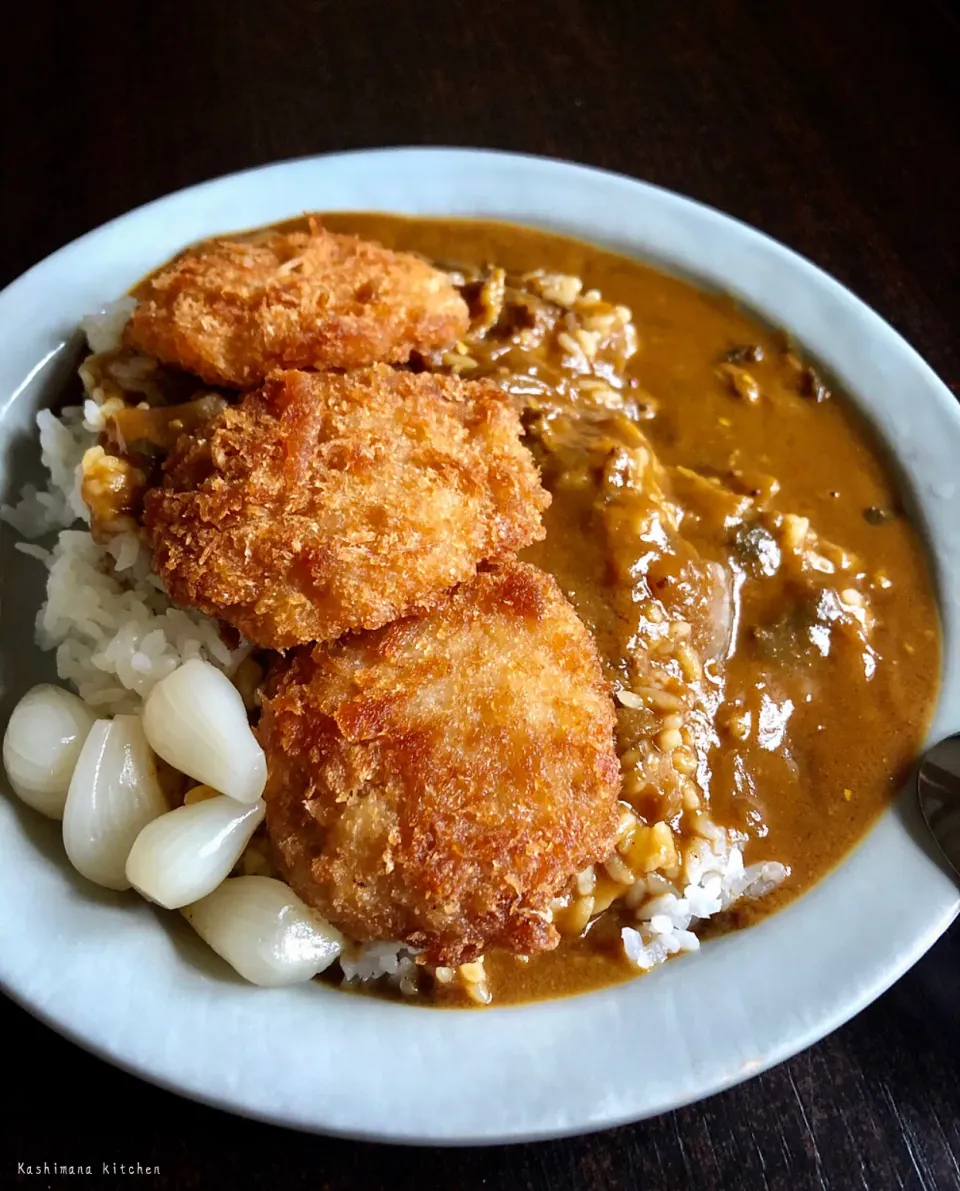 Snapdishの料理写真:ヒレカツカレー|Kashimanakitchenさん