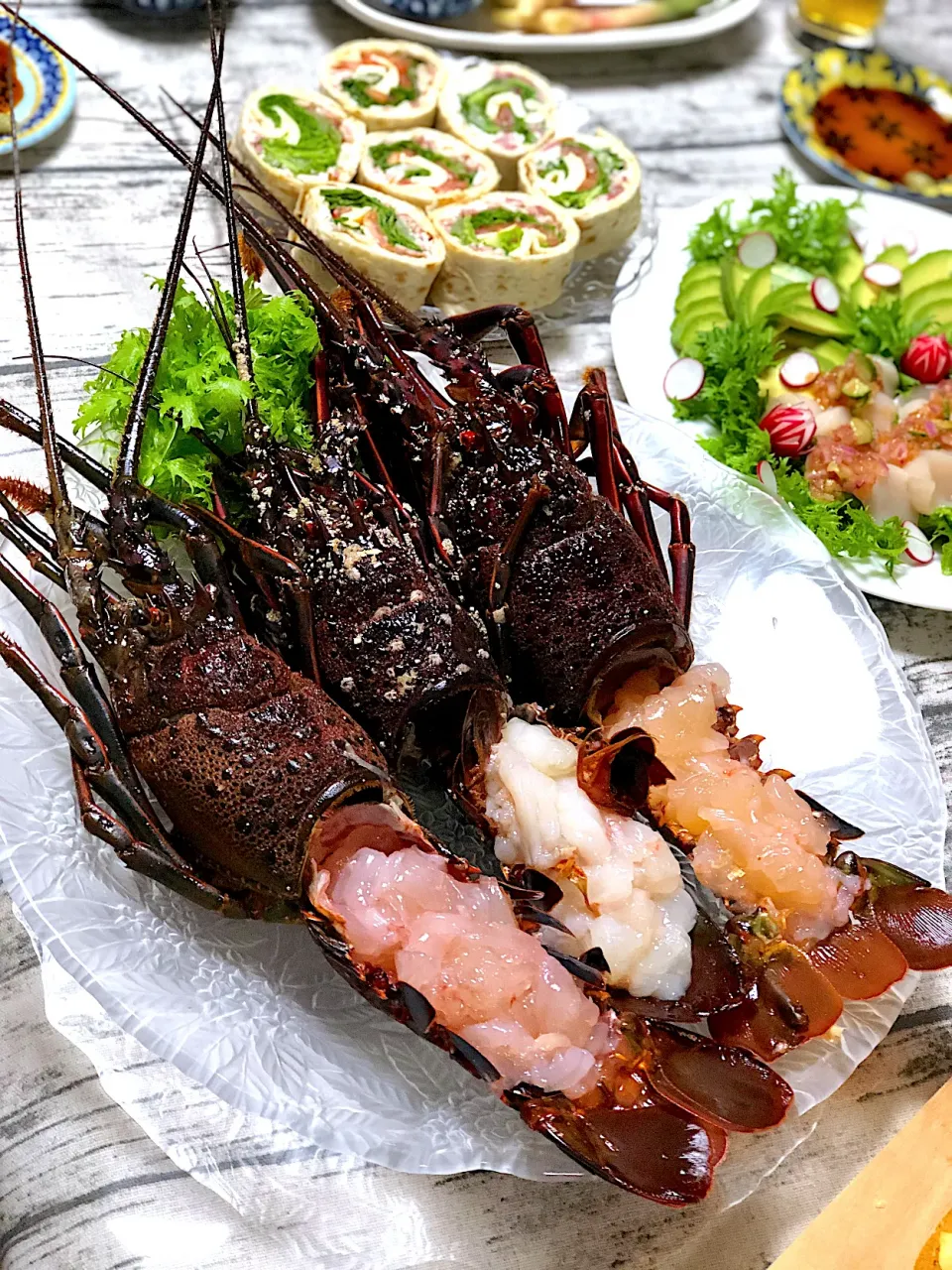 Snapdishの料理写真:伊勢海老🦞の活け造り|シフォンさん