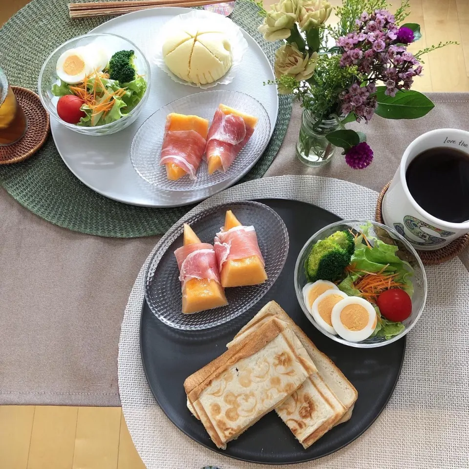 Snapdishの料理写真:10/11❤︎休日モーニング❤|Makinsさん