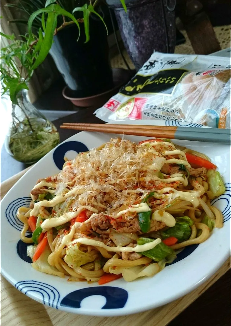 Snapdishの料理写真:ちゃんぽん麺焼きそば|まりおさん