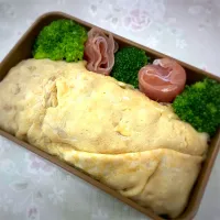 Snapdishの料理写真:めっちゃ美味しかった…さすが私。オムライス弁当|エノーラさん