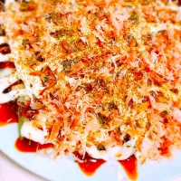 Snapdishの料理写真:グルテンフリー⭐︎豆腐と山芋のふわふわお好み焼き♡      プロフ下URLから
"モンブラン"とメッセージくださいね♡
レシピ送りおくりまはわと|namiさん