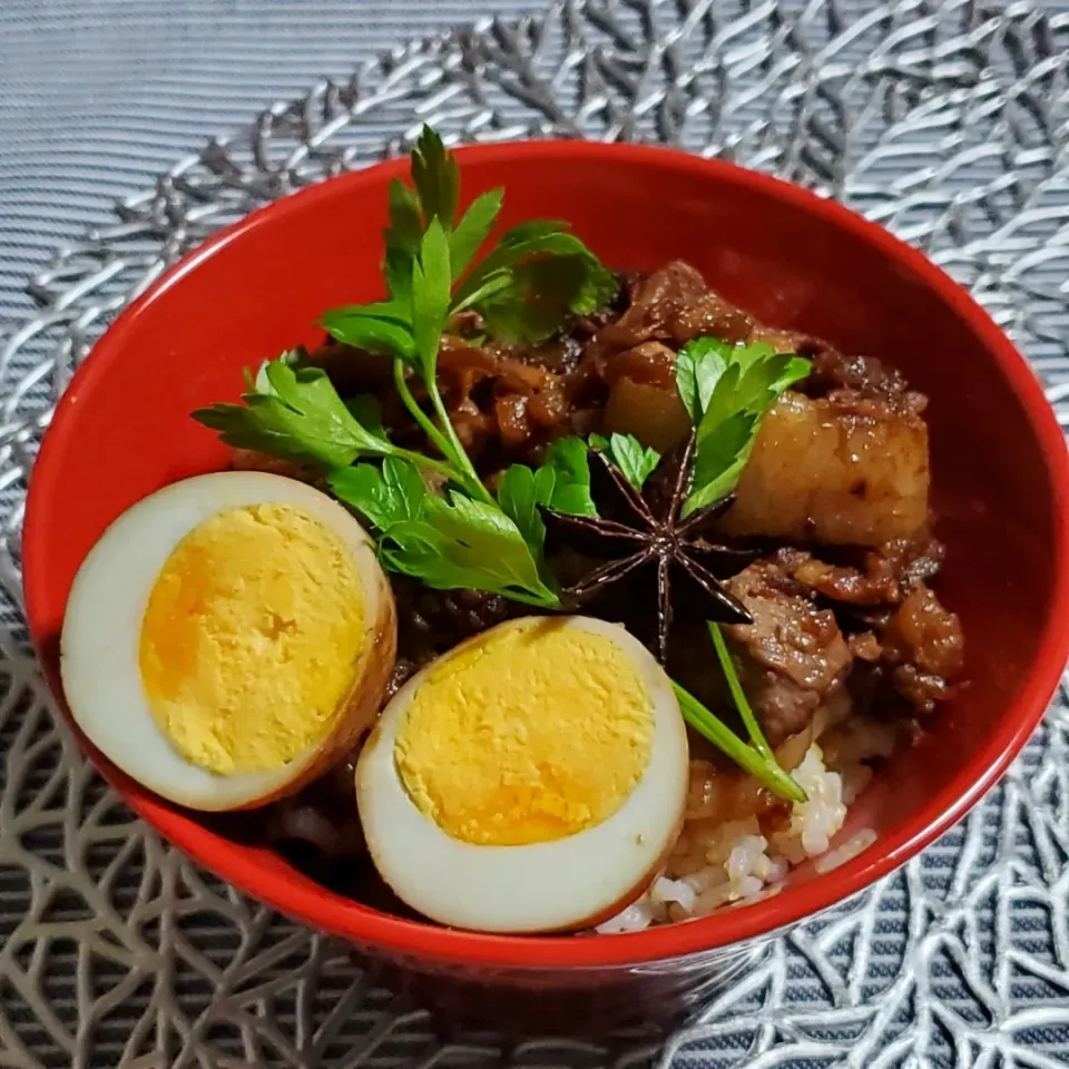 魯肉飯。豚バラブロックでボリュームたっぷり！|きょーこさん