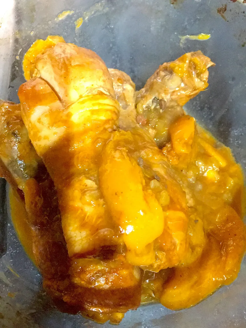 Peachy stew curry chicken legs!|Leona A Williamsさん