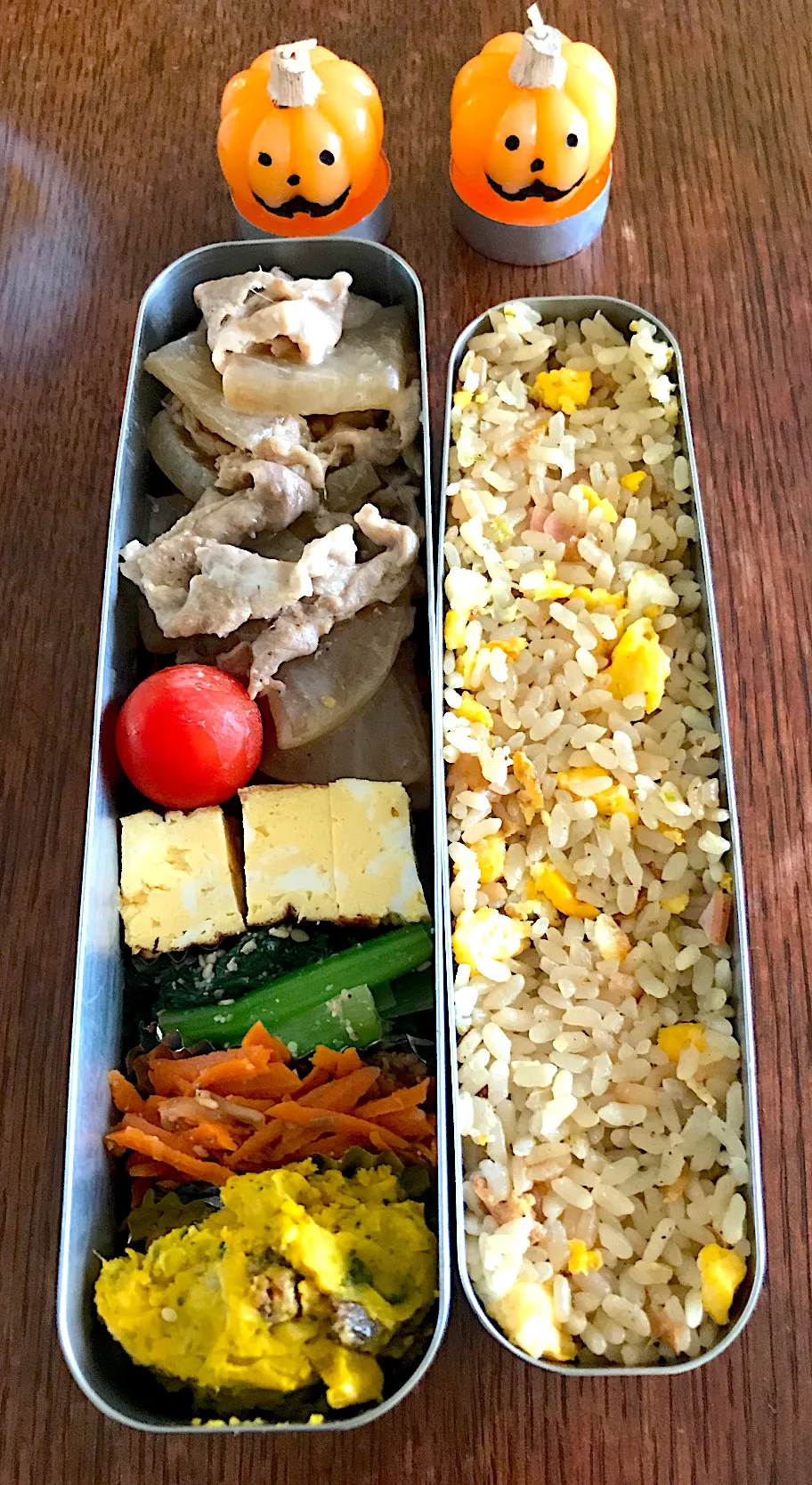 ランチ #炒飯弁当  #豚バラ大根|小松菜さん