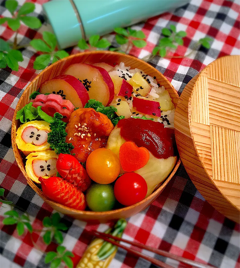 さつまいも🍠ご飯弁当(*´ ˘ `*)|AXさん