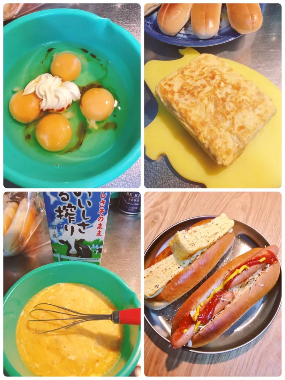 先ほどアップした変わりドックとホットドック🌭隠し味に醤油少々、入ってます。|海斗さん