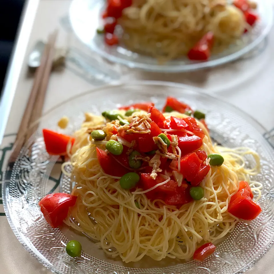 トマトと枝豆の冷製パスタ|sachi ＊さん
