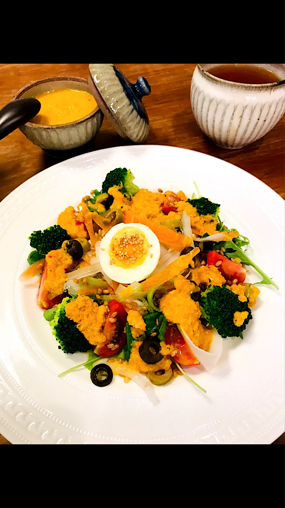 フォトケミカル🥗サラダ　たっぷり野菜のニンジン🥕ドレッシング〜🥕🍴|ブルースプーンさん