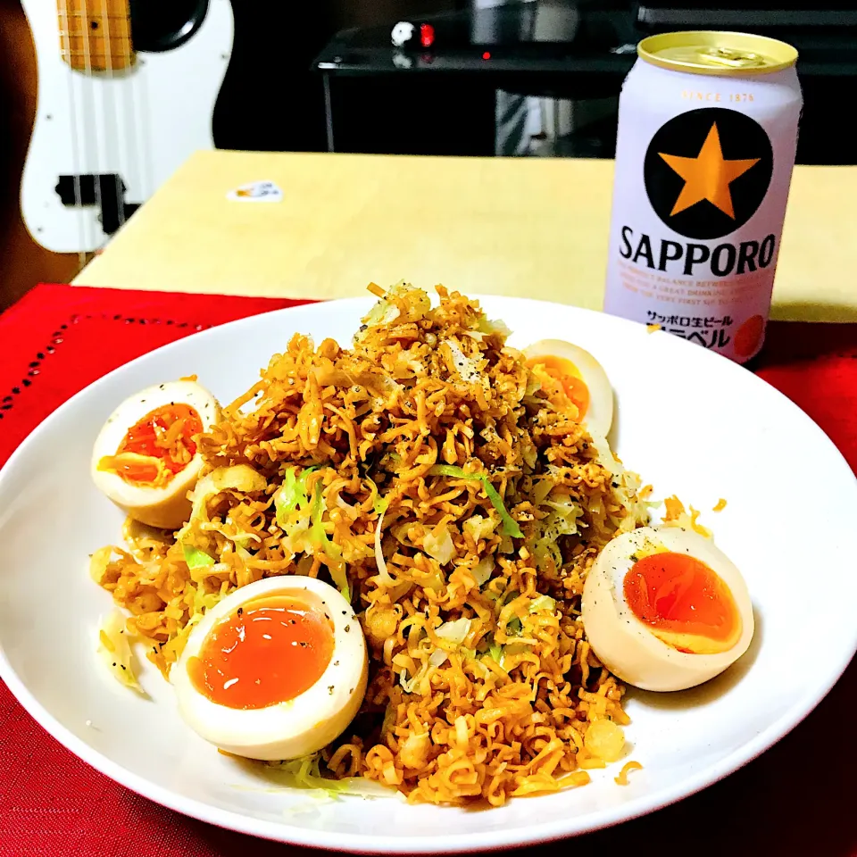 ゆかりさんの料理 チキンラーメンとキャベツのやみつきサラダ|如水さん