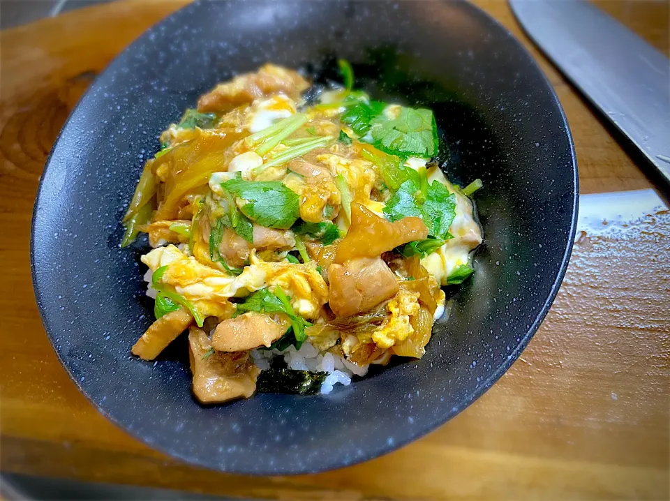 Snapdishの料理写真:関東風親子丼|名状しがたいゴミムシのようなものさん