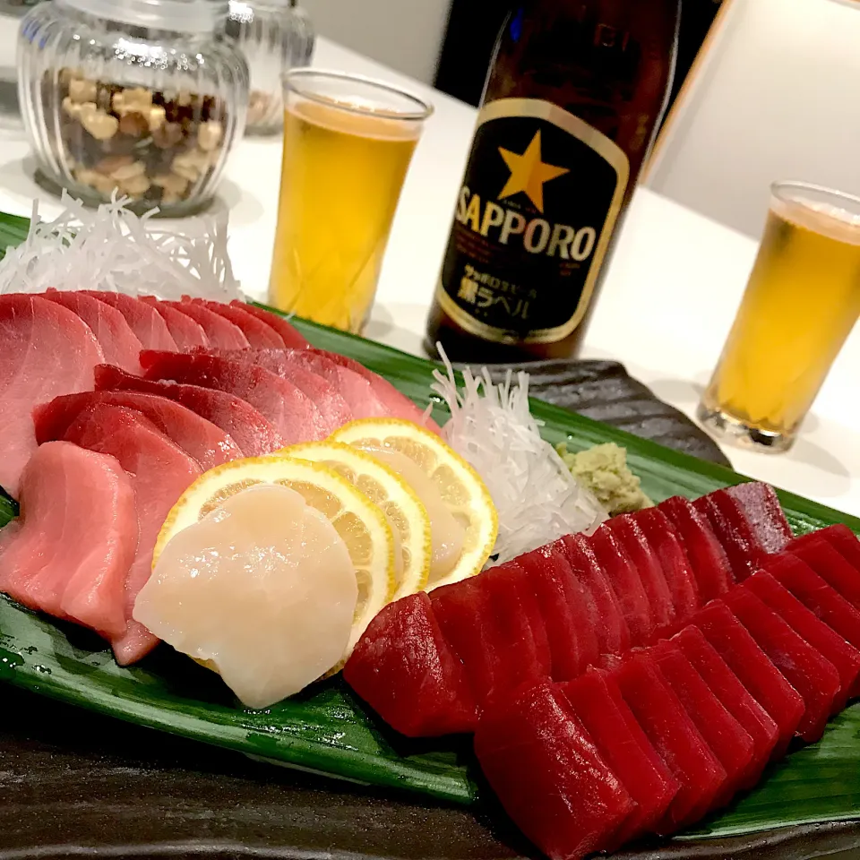 インドマグロ🍣赤身・中トロ＆帆立貝柱➰🍻😋|ナムナムさん