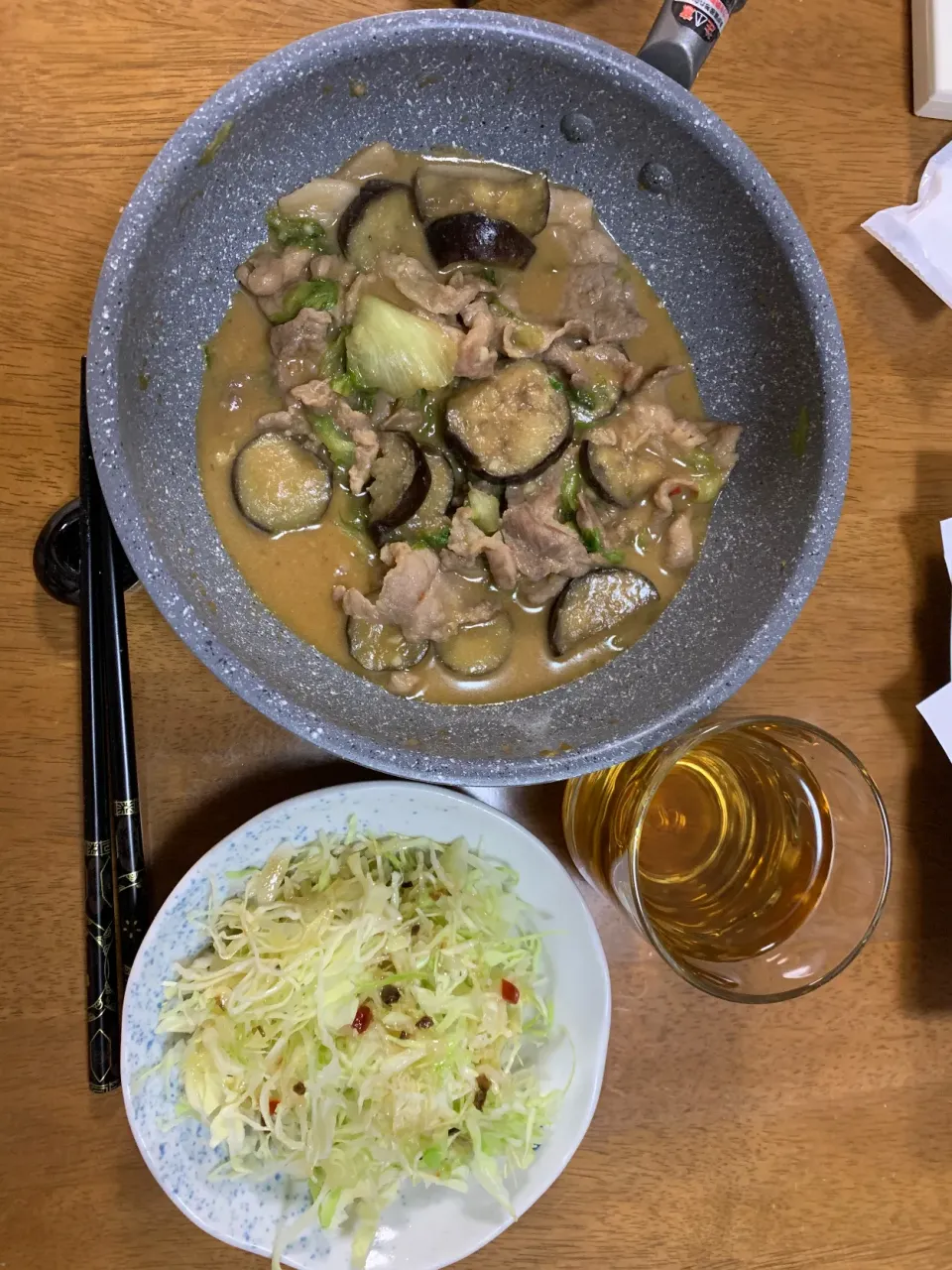 Snapdishの料理写真:ナス豚味噌炒め|Mr.キャベジさん