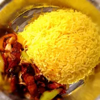 Yellow Rice with Devilled Pork...|Bakes by Rosh...さん