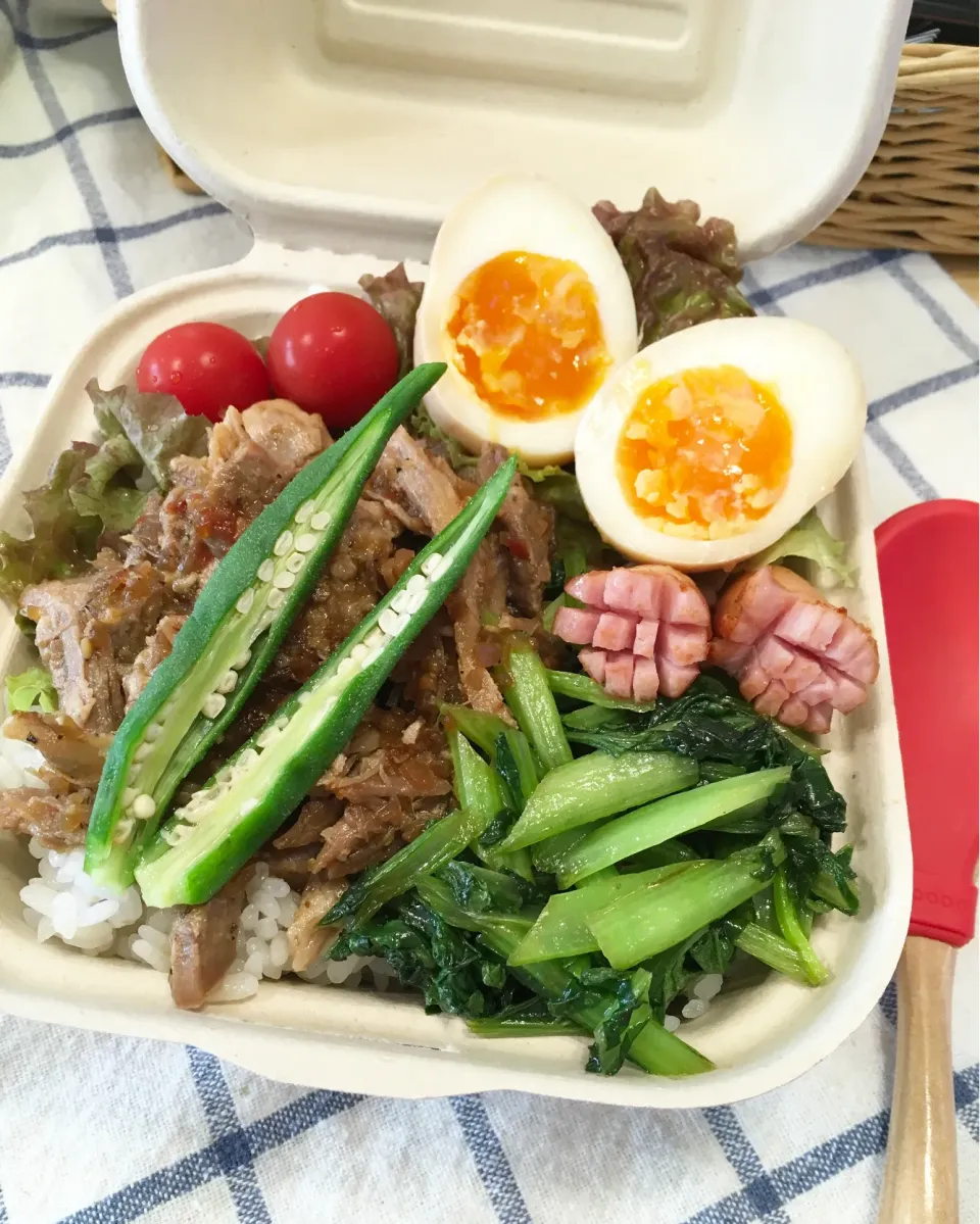 今日のパパ弁当はプルドポーク丼♪|key♪さん