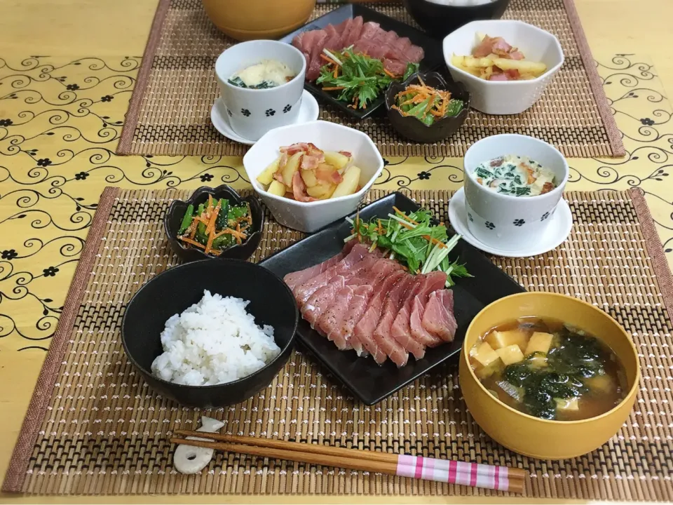 マグロのブラックペッパー漬け～夕飯|チムニーさん