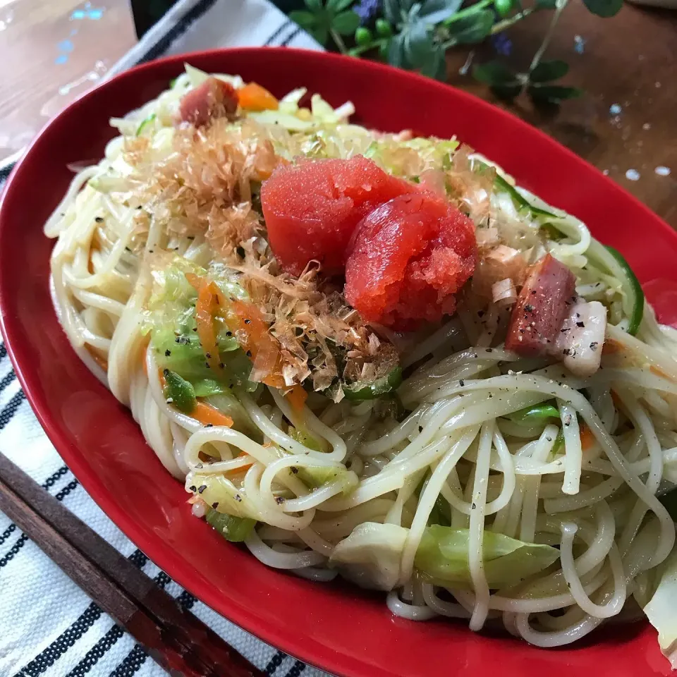 お昼は大好物焼うどん♪|ハナたなさん