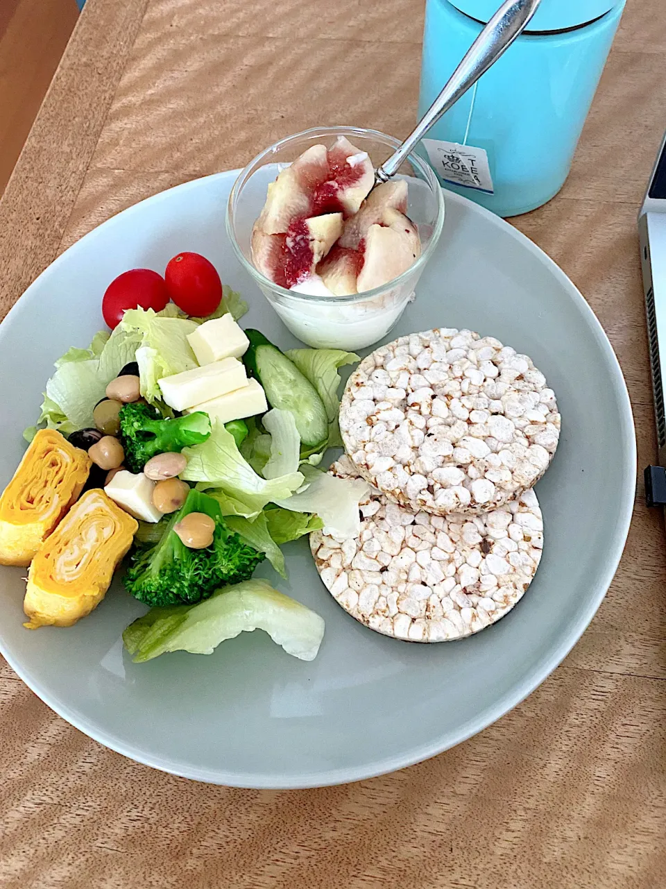 チーズと豆サラダの朝ごはん|Sakikoさん