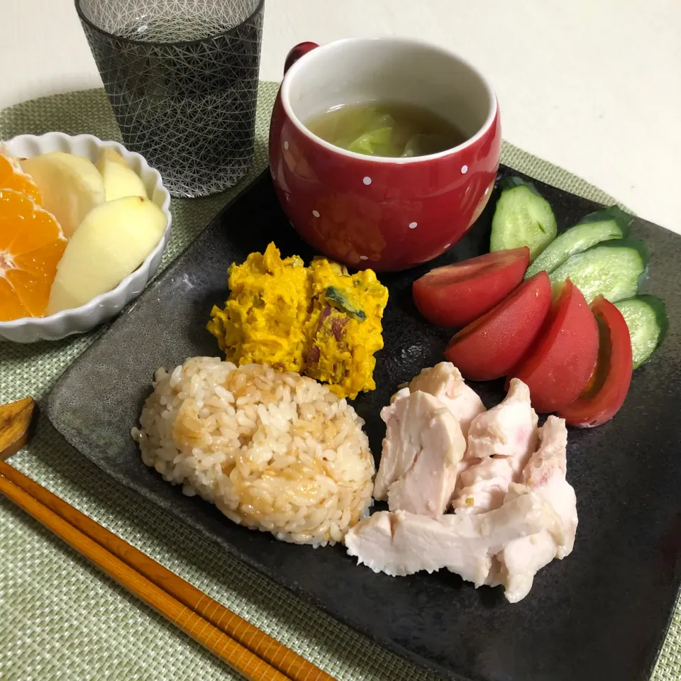 10/13晩ご飯：低温調理鶏ハム|ななみんさん