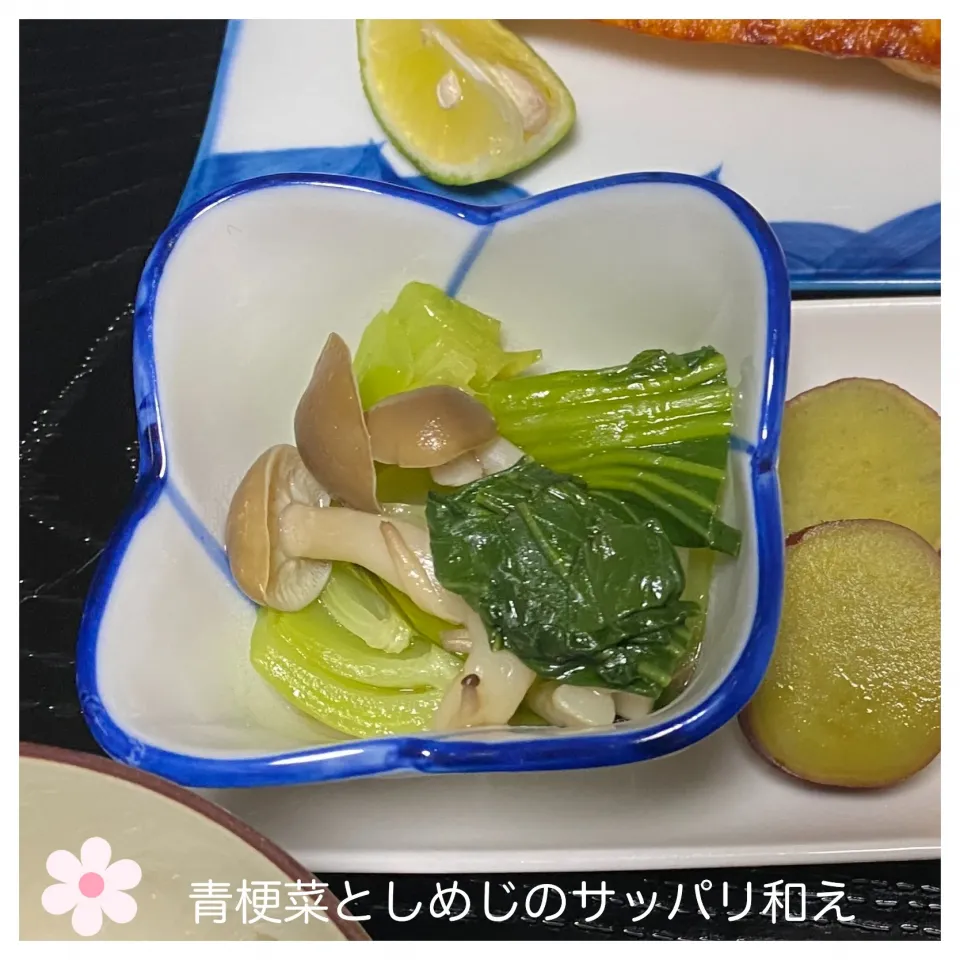 Snapdishの料理写真:青梗菜としめじのさっぱり和え|いのっちさん