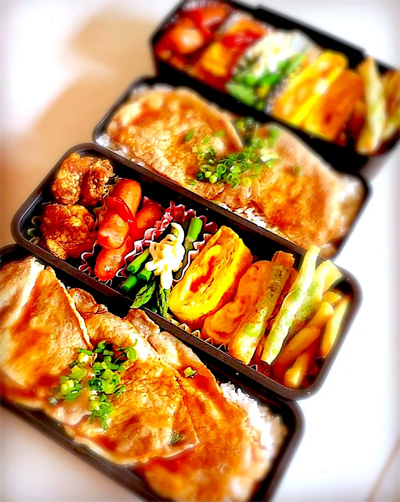 お肉たっぷりスタミナ手作り弁当🍅|masumi.rさん