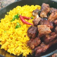 Java Rice and Grilled Liempo..
delicious meal to share with family..|Adestee Virayさん