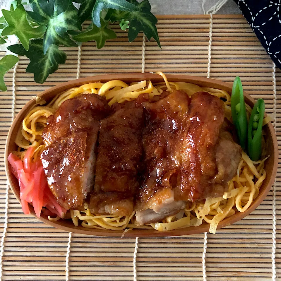 鶏の黒酢照り焼き弁当|あここさん