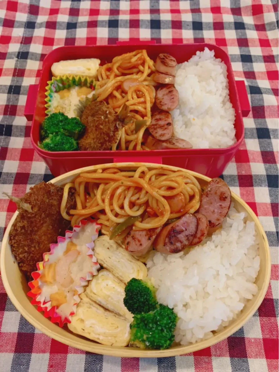 Snapdishの料理写真:旦那と次男弁当|yukariさん