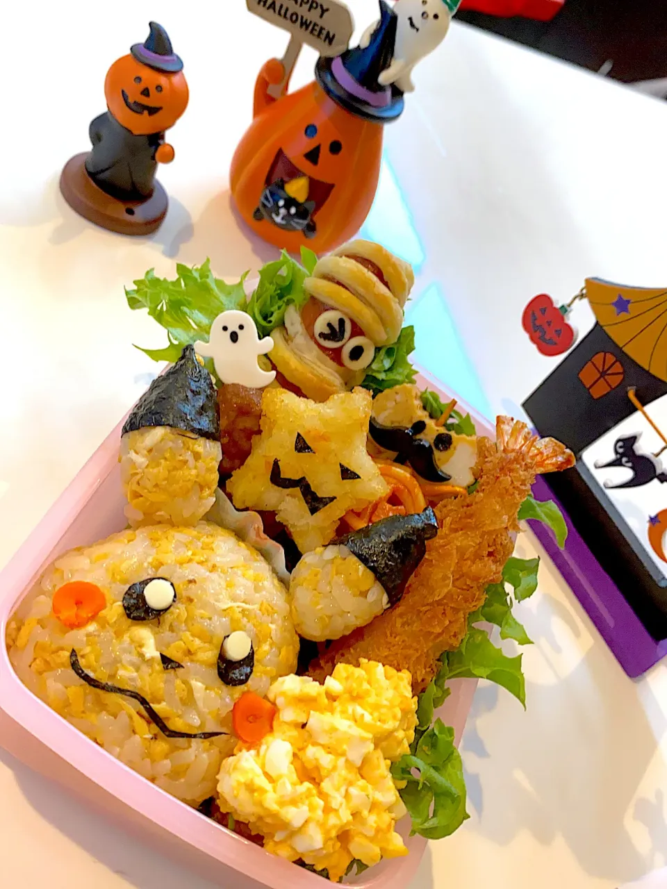 ハロウィンピカチュウ弁当|3姉妹ママさん