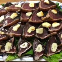 鰹のタタキ❗️ ٩( *˙0˙*)۶✨