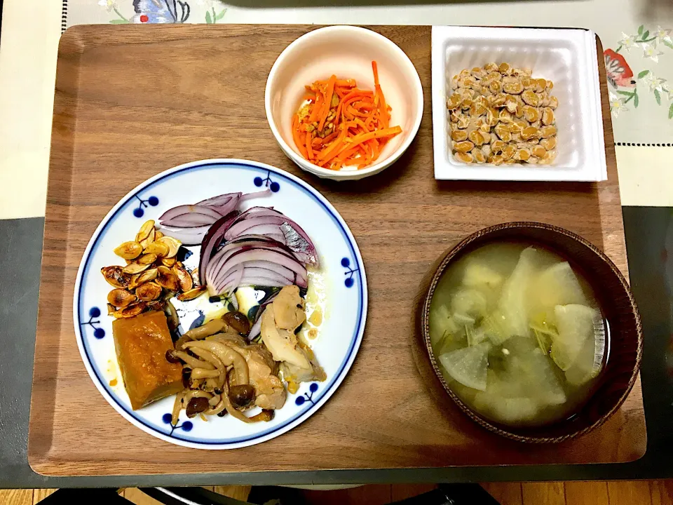 鳥もも肉と秋野菜の炒め煮のご飯|みよさん