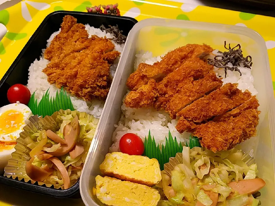 夫弁当、息子弁当|みどりさん