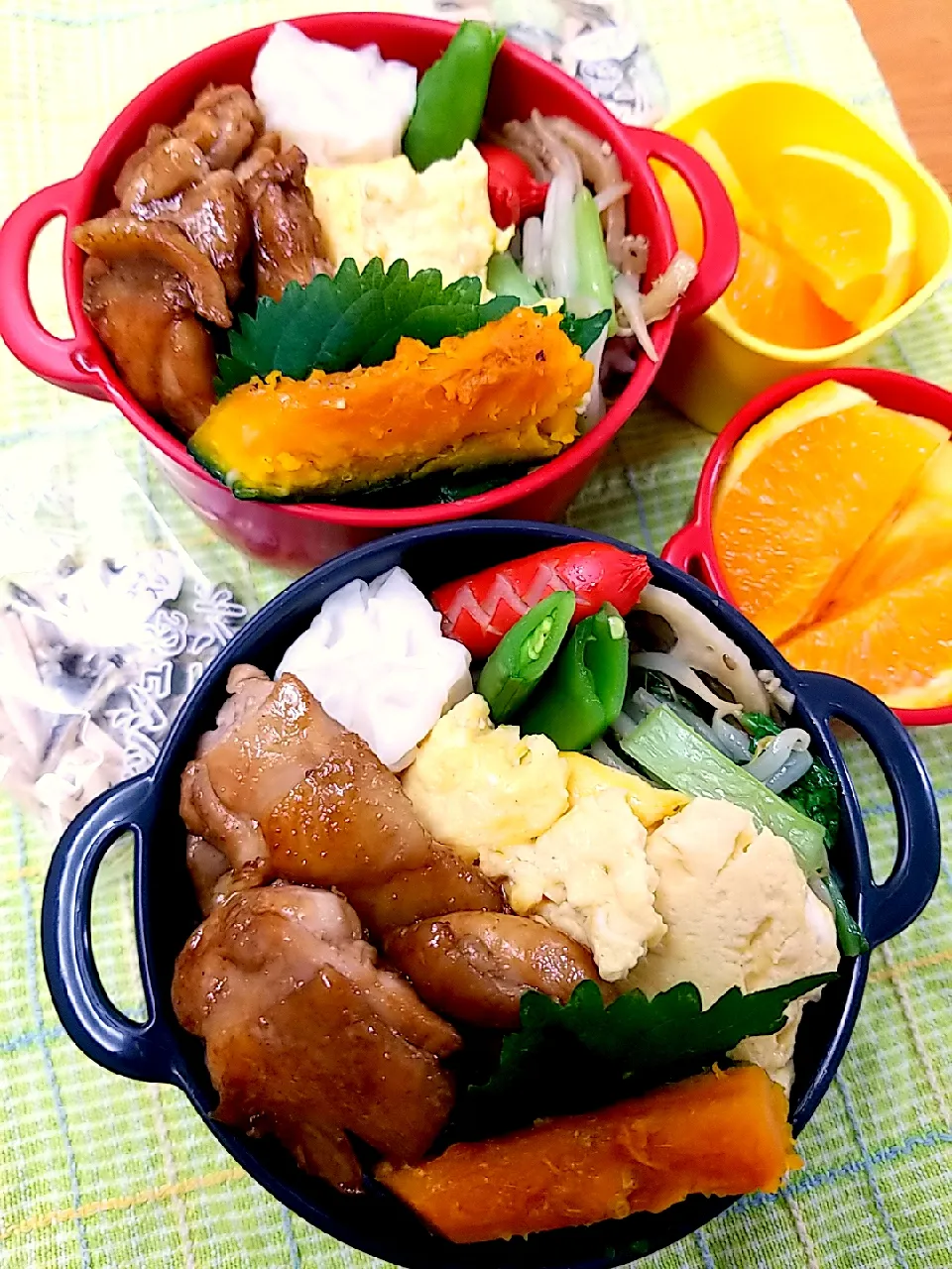 Snapdishの料理写真:2020 10月16日　息子と旦那弁当|あけみさん