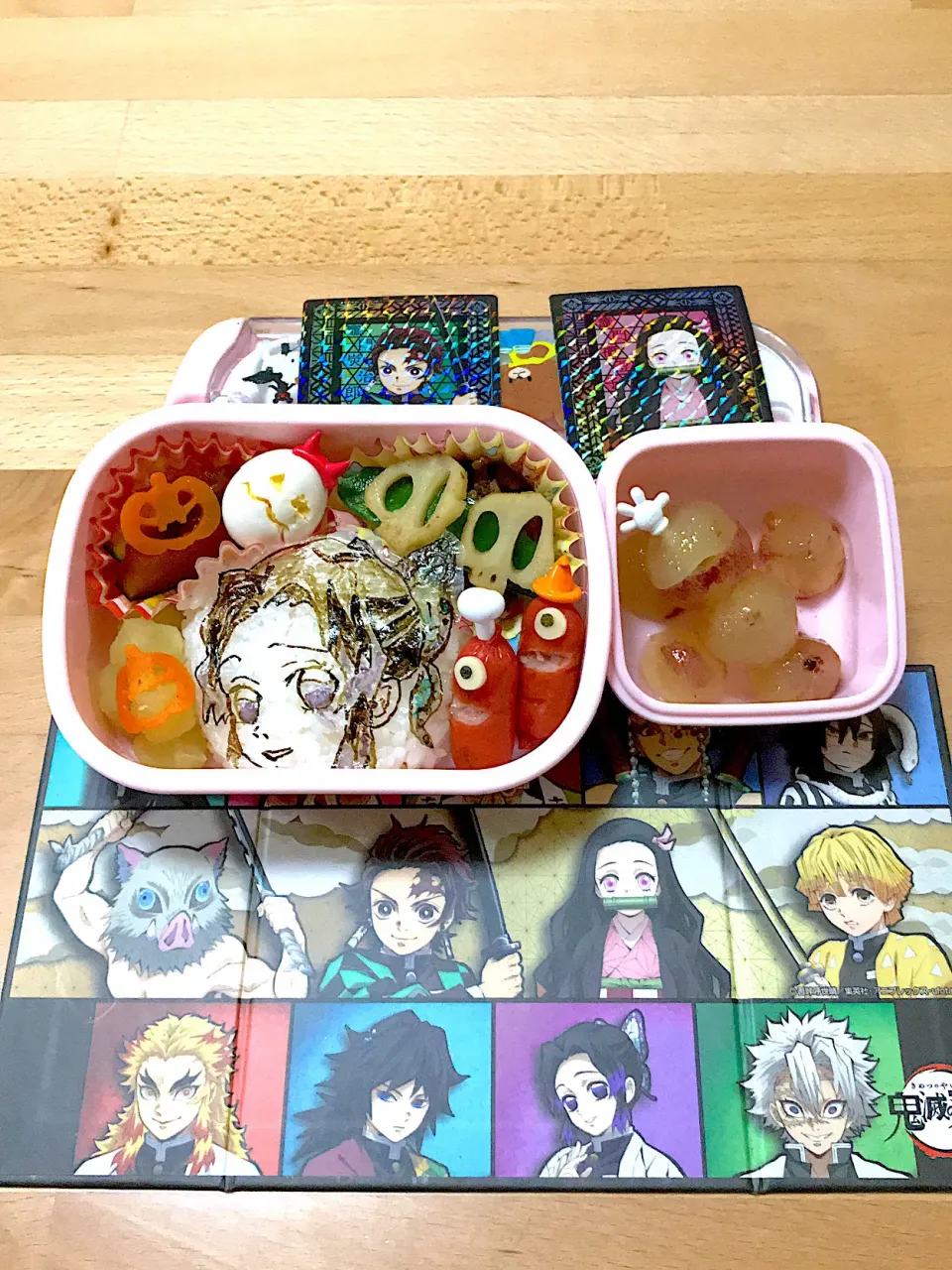 Snapdishの料理写真:幼稚園★お弁当★鬼滅の刃|おにぎりさん