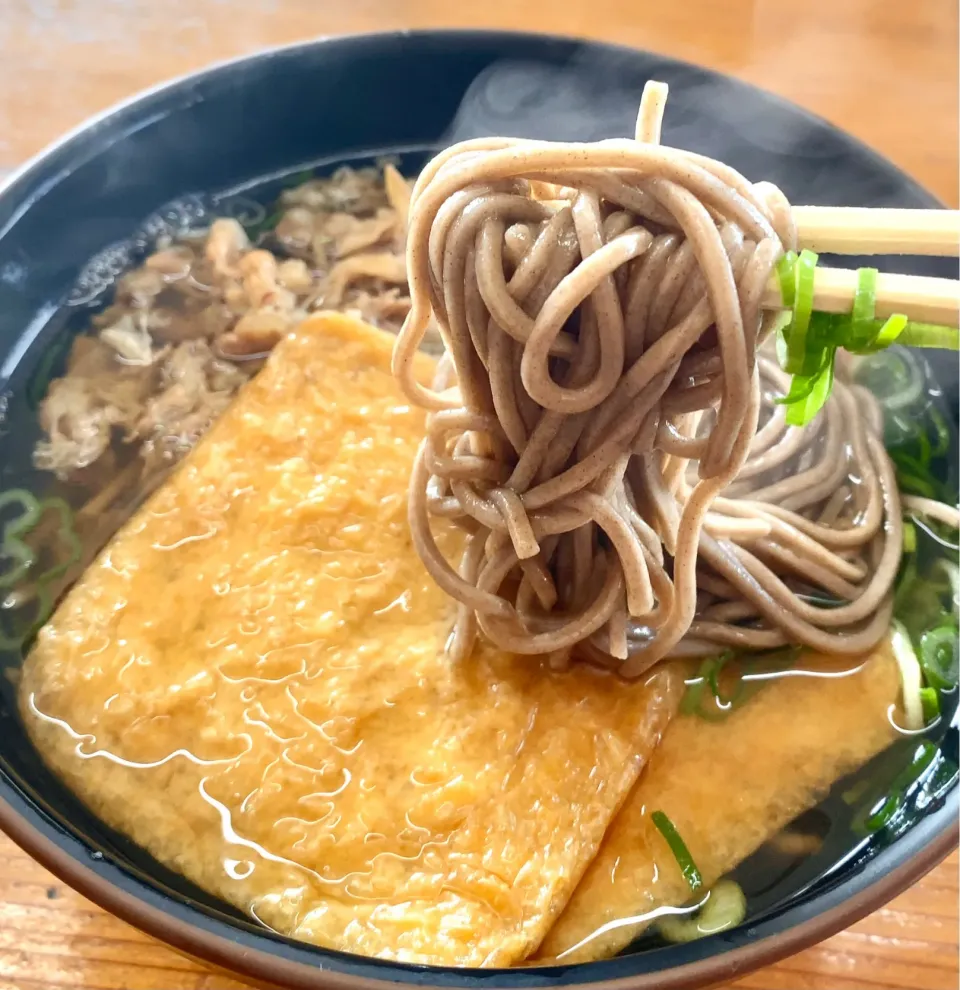 熱々 お蕎麦で朝ごはん|ばくあんしゃさん