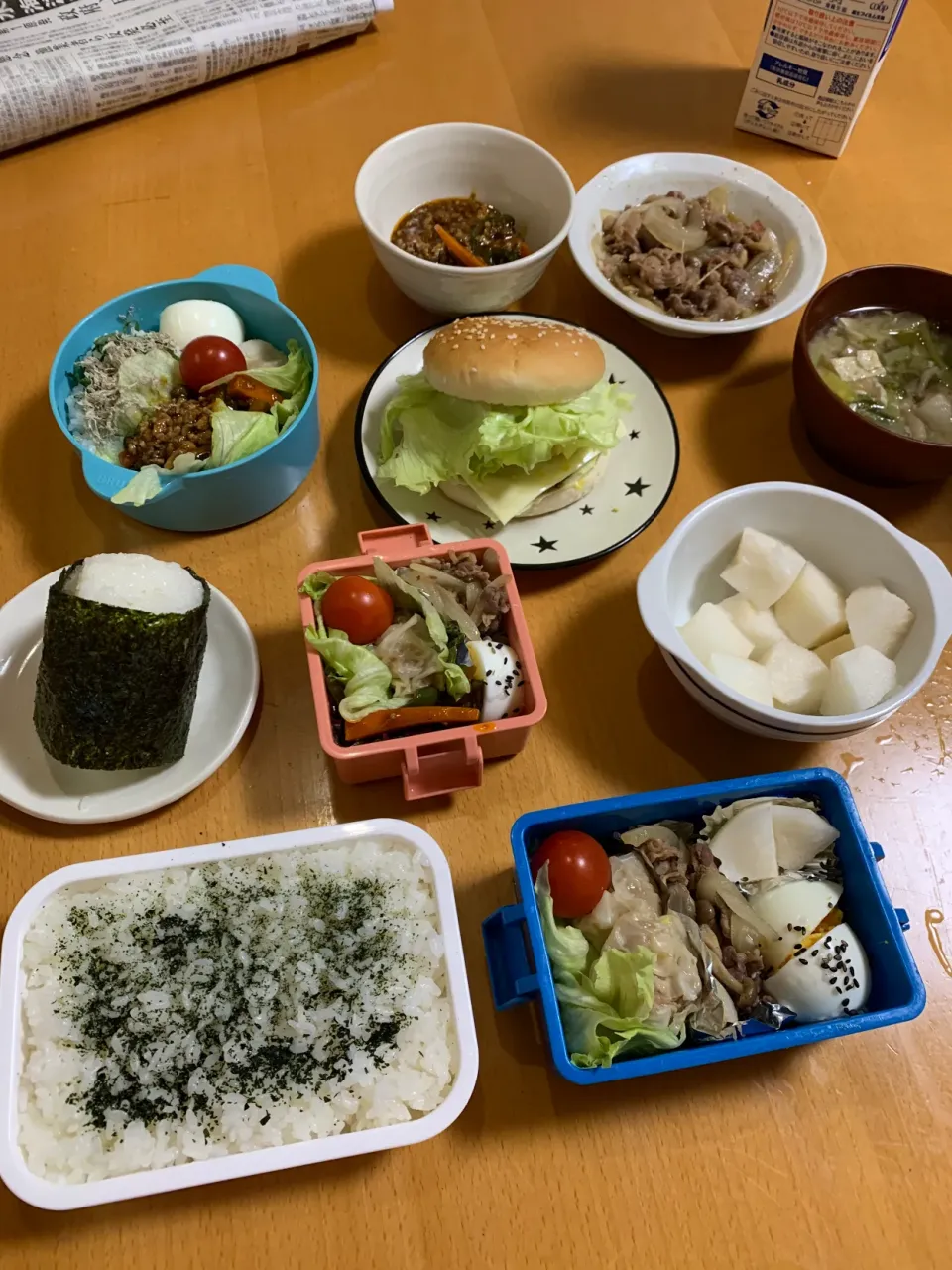 Snapdishの料理写真:今日のお弁当＆朝ごはん♡2020.10.16.|kimikimiさん