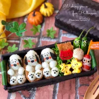 Snapdishの料理写真:スヌーピーおいなりさんのハロウィン弁当🎃