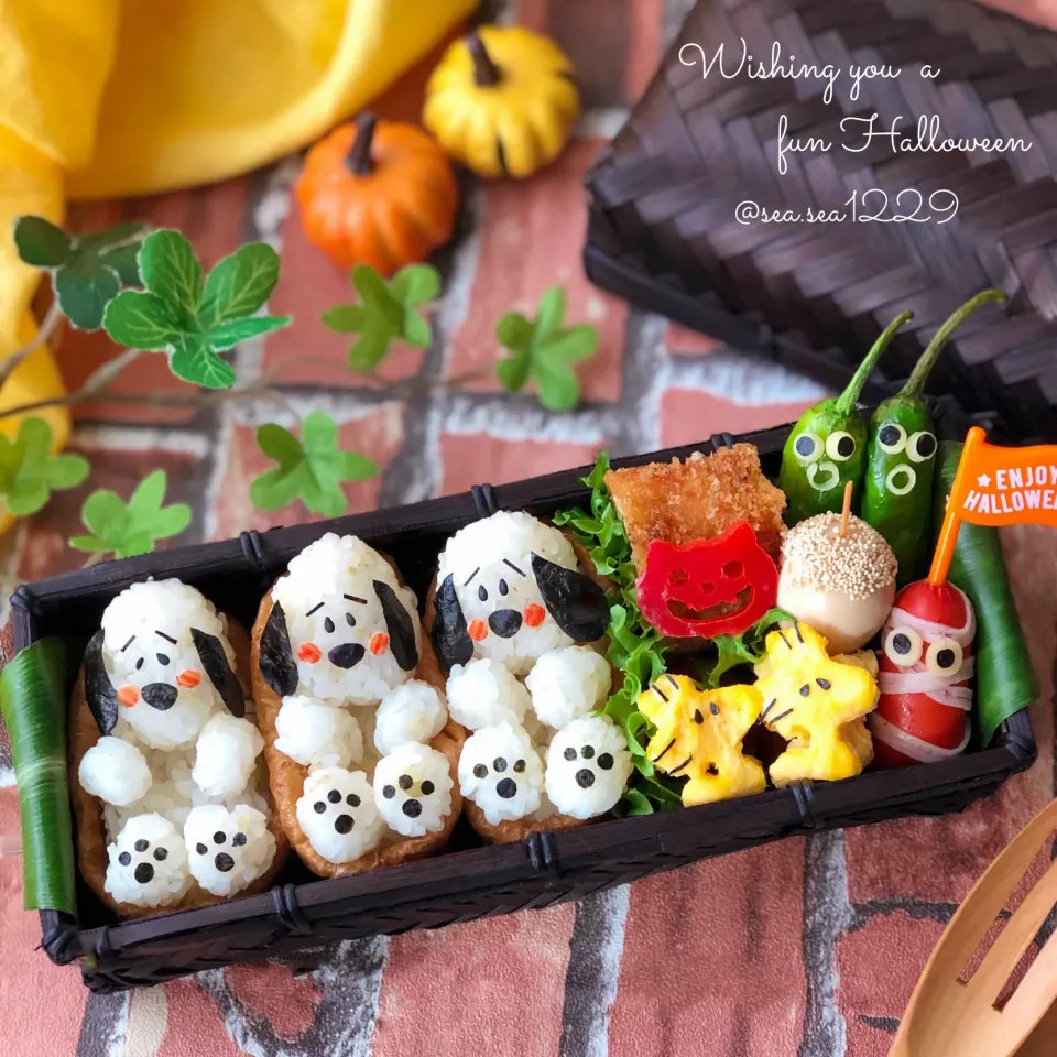 スヌーピーおいなりさんのハロウィン弁当🎃|seaさん