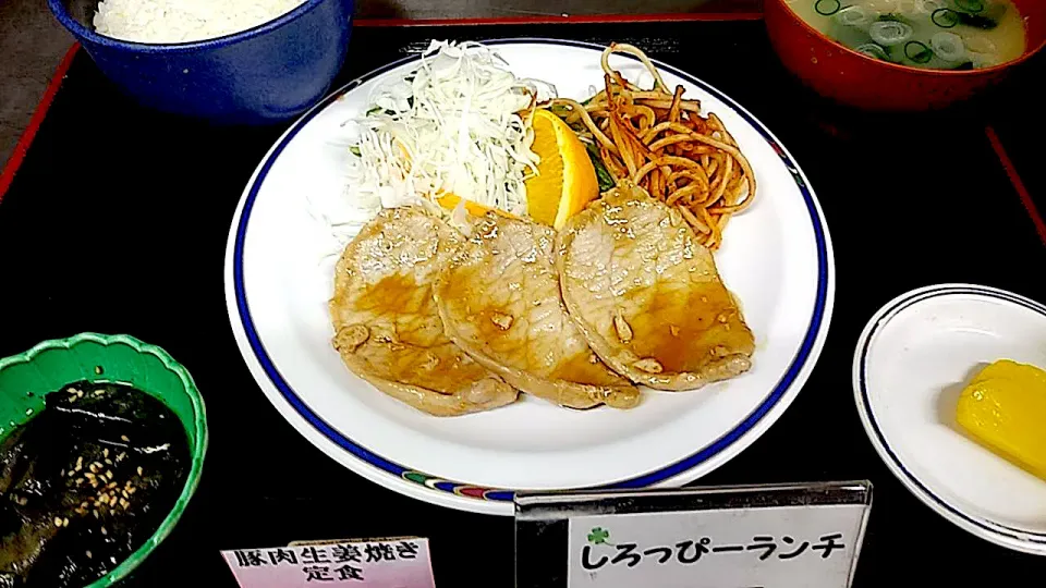 豚肉しょうが焼き定食|nyama1さん