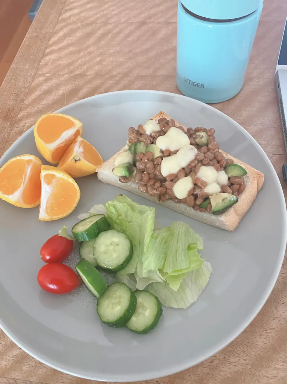 Snapdishの料理写真:納豆アボカドトースト🥑🍞|Sakikoさん