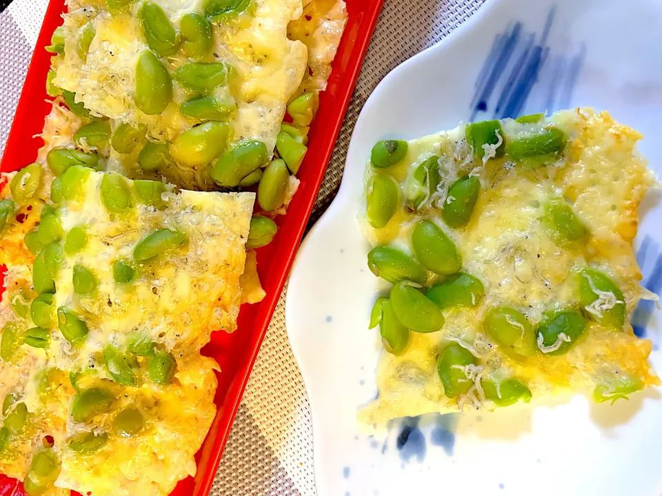 あいさんの料理 枝豆チーズせんべい|シュトママさん