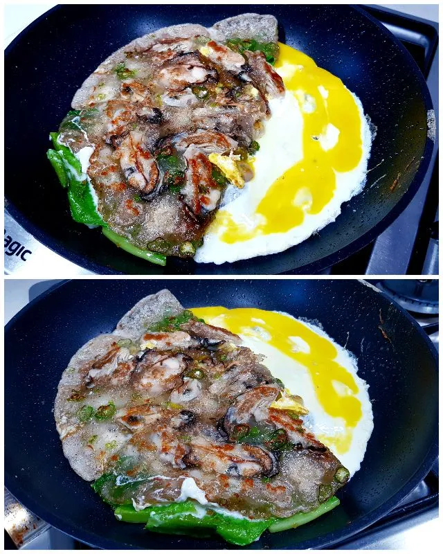 Snapdishの料理写真:蚵仔煎 - oyster pancake|steven z.y.さん