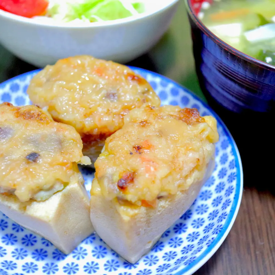 高野豆腐の肉詰め煮|まゆさん