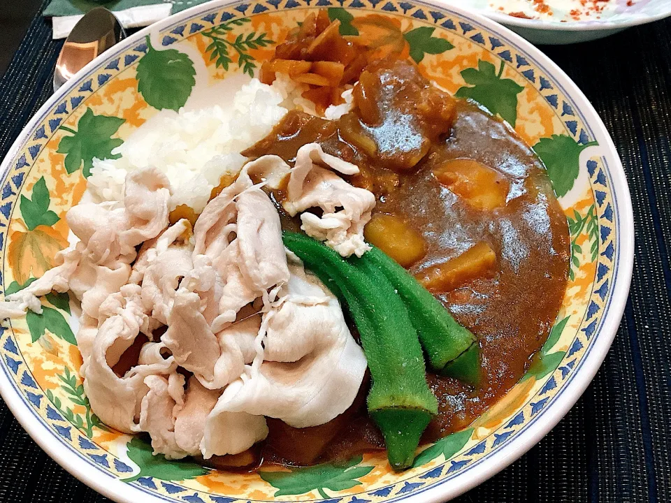 豚しゃぶカレー🍛😋|アライさんさん