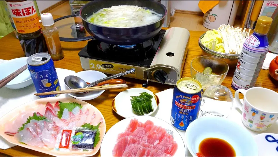 真鯛と鰤でしゃぶしゃぶ鍋🍲|卯月さん